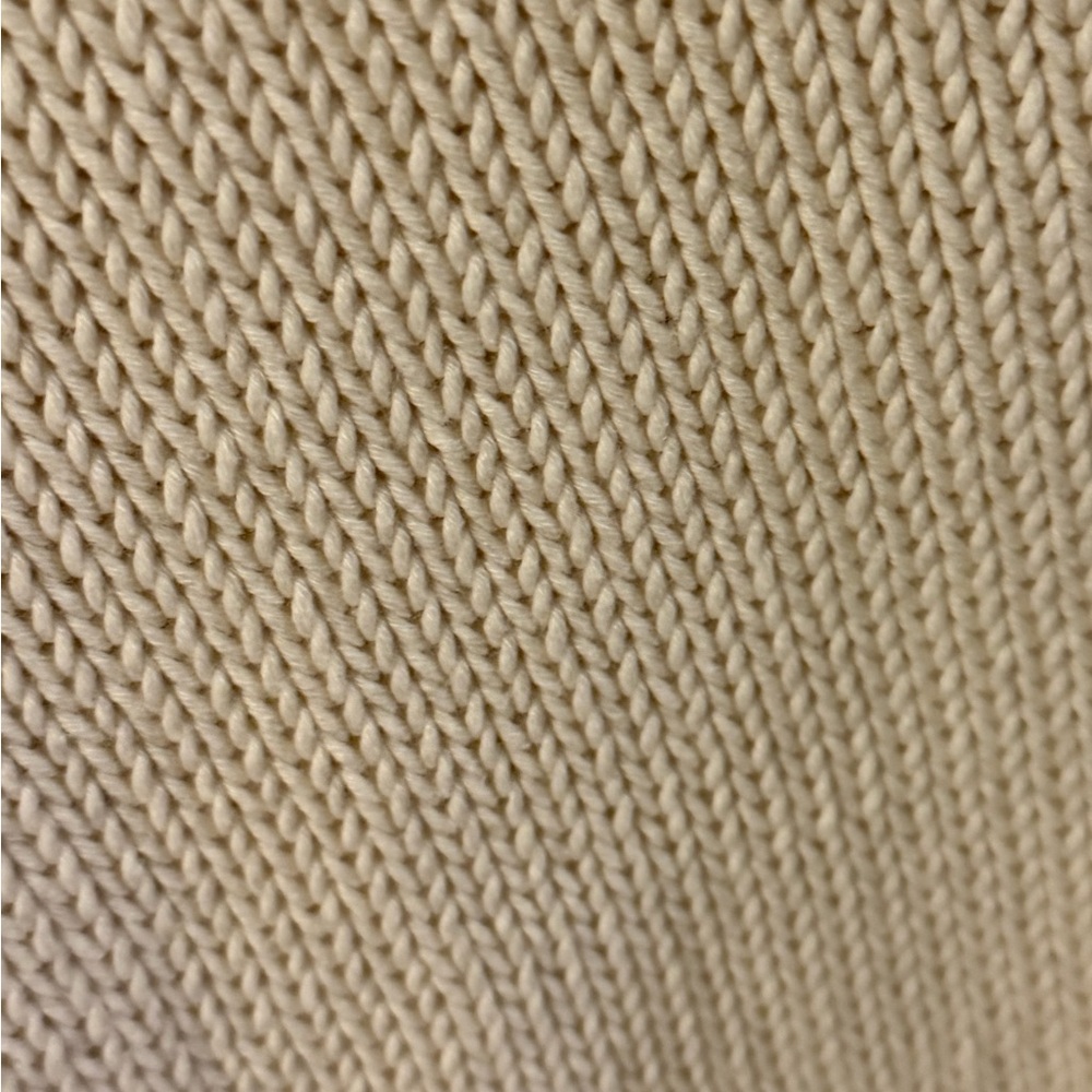 Eileen Fisher Cream V-Neck Sweater 100% Organic Cotton. Size 1X - Picture 4 of 7